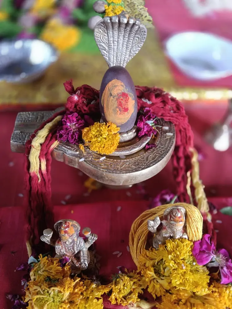 उज्जैन में कालसर्प शांति पूजा — नाग-छत्र वाला शिवलिंग